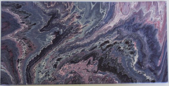 Acrylic Canvas Pour | Purple Haze